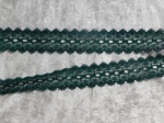 Feather Edge Eyelet Lace Per Meter 30mm Bottle Green